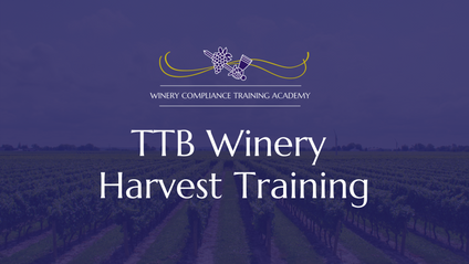 Product image for TTB Winery Harvest Training