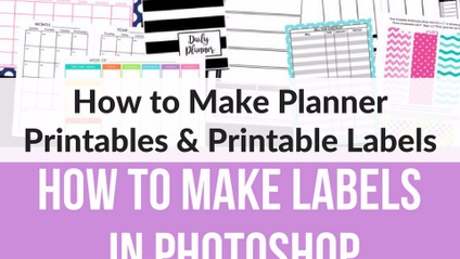 Product image for How to Make Planner Printables and Printable Labels