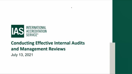 Product image for ELAP Webinar 11 - Effective Internal Audits and Management Reviews
