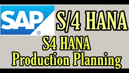 Product image for SAP S/4 HANA Production Planning