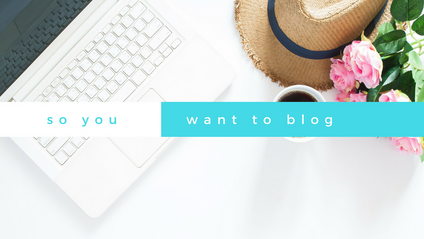 Product image for So You Want to Blog