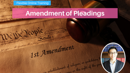 Product image for (English) Amendment of Pleadings by Tan Jee Tjun - (Thomas Philip Advocates & Solicitors)