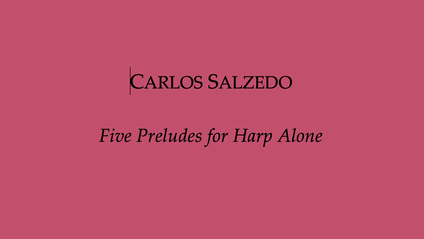 Product image for Salzedo: Five Preludes for Harp Alone