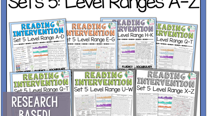 Product image for Reading Intervention Program: Set Five Bundle
