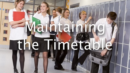 Product image for Maintaining the Timetable
