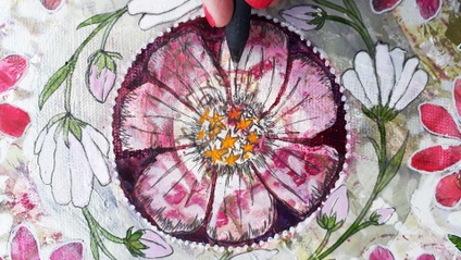 Product image for EP11: Mixed-Media Botanical Mandalas on Canvas