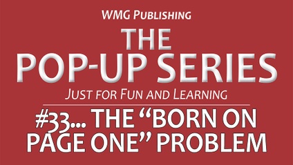 Product image for #33 Pop-Up... Born on Page One Problem