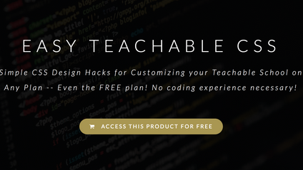 Product image for Easy Teachable CSS