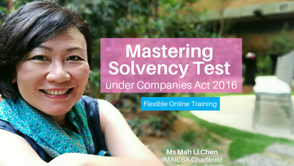 Product image for (English) Mastering Solvency Test under CA2016 by Mah Li Chen (MAICSA Chartered Secretary)