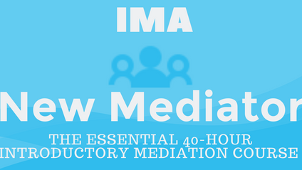 Product image for IMA New Mediator Training