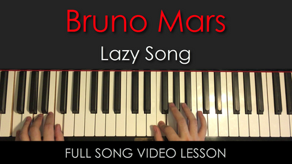 Product image for Bruno Mars | Lazy Song | Full Song Video Lesson
