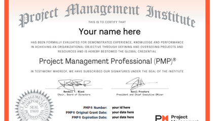Product image for PMP exam preparation course
