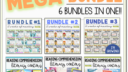 Product image for Reading Mini Units for Mastery and Centers for the ENTIRE YEAR