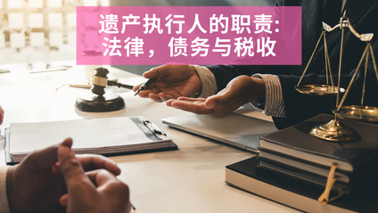 Product image for (中文) 遗产执行人的职责： 法律，债务与税收