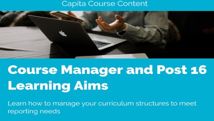 Product image for Course Manager and Post-16 Learning Aims