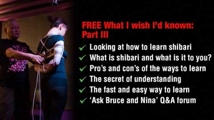 Product image for FREE: What I wish I'd known about learning when I started shibari: Part III