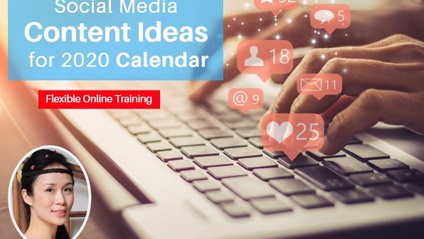 Product image for (English) Social Media Content Ideas & Calendar Planner for Year 2020 by EvannaMiss8 (Founder of Learnabee)