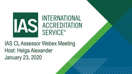 Product image for Calibration Assessor Seminar Number 1