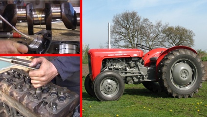 Product image for MF35 (4 Cylinder, Diesel, 23C) Engine Rebuild Video