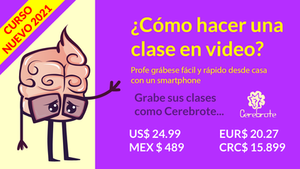 Product image for ¿Cómo hacer una clase en video? Profe grábese fácil y rápido desde casa con un smartphone.
