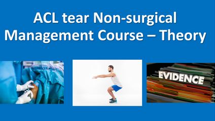 Product image for ACL tear Non-surgical Management Course – Theory