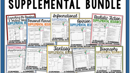Product image for Supplemental Printables for the Units of Study
