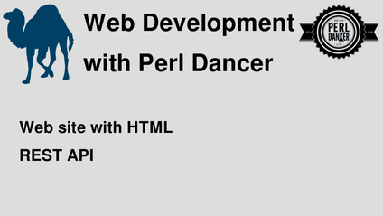 Product image for Perl Dancer Course
