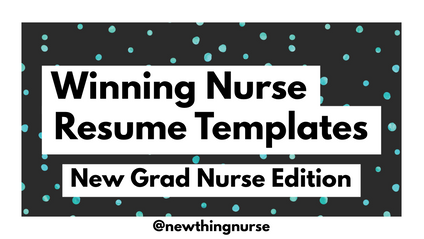 Product image for Winning Nurse Resume Templates: New Grad Nurse Edition