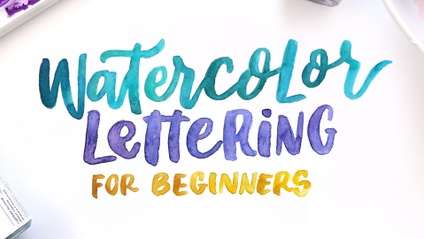 Product image for Watercolor Lettering For Beginners