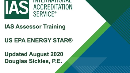 Product image for IAS Assessor Training  for US EPA ENERGY STAR