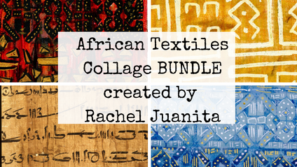 Product image for African Textiles Collage Paper Pack Bundle
