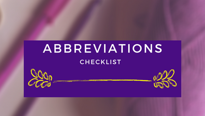 Product image for Abbreviations