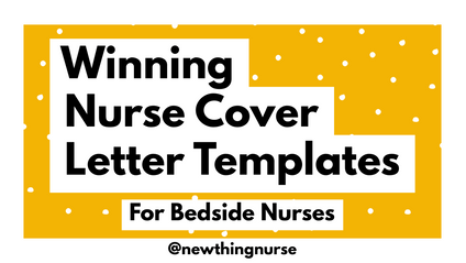 Product image for Winning Nurse Cover Letter Templates: For Bedside Nurses
