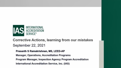 Product image for 17025 QMS Short Webinar 06 - Corrective Actions, learning from our mistakes