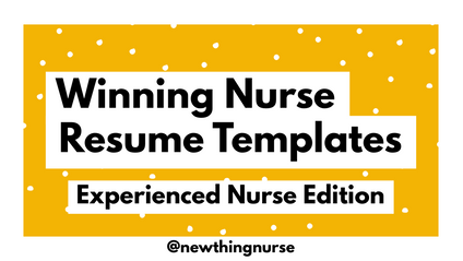 Product image for Winning Nurse Resume Templates: Experienced Nurse Edition