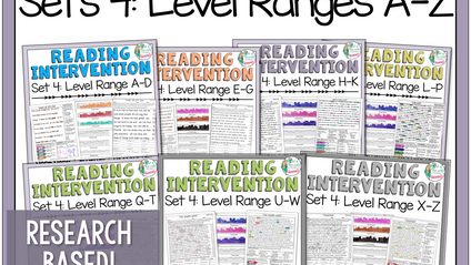 Product image for Reading Intervention Program: Set Four Bundle
