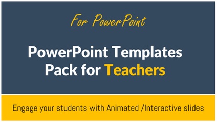 Product image for PowerPoint Templates Pack for Teachers