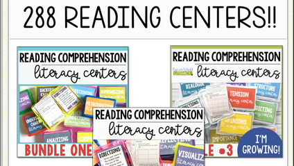 Product image for Reading Comprehension Literacy Centers Mega Bundle