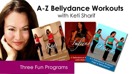 Product image for A-Z Bellydance Fitness 3 x 45 min Dynamic Workouts, Red Sea