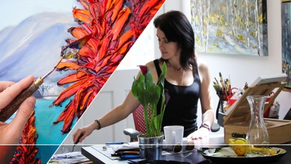Product image for Deep Impasto® Palette Knife Painting with Lisa Elley.