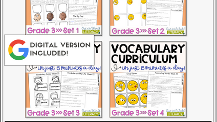 Product image for Vocabulary Curriculum: Grade 3