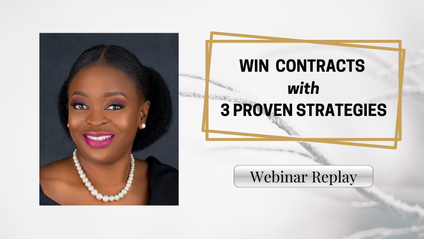 Product image for WEBINAR REPLAY - THREE STRATEGIES TO WIN CONTRACTS