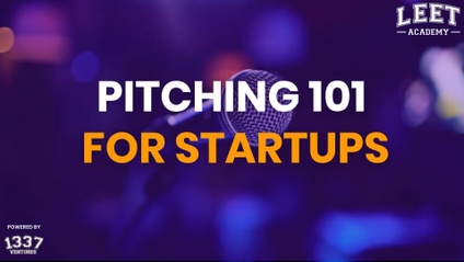 Product image for Pitching 101 for Startups