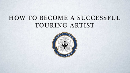 Product image for How To Become a Successful Touring Artist