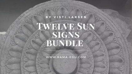 Product image for Twelve Sun signs  bundle : get all lessons on the topic of 12 Sun signs