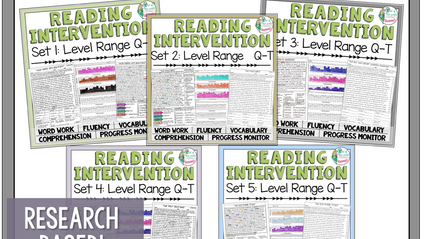 Product image for Reading Intervention Program: Sets Q-T
