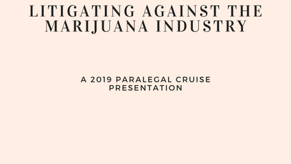 Product image for Litigating Against the Marijuana Industry