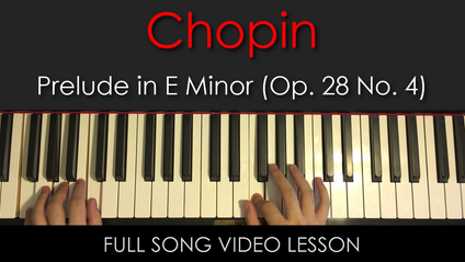 Product image for Chopin | Prelude in E Minor | Classical Piano Lesson