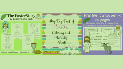 Product image for Easter printable set