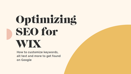 Product image for How to Optimize your SEO for WIX